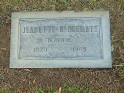 Jeanette “Bonnie” <I>Hamilton</I> Beckett 