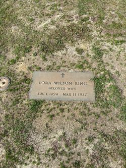 Lora Lemuel <I>Wilson</I> King 
