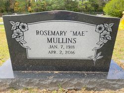 Faye Rosemary “Mae” <I>Broaddus</I> Mullins 