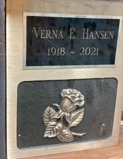 Verna E <I>Davidson</I> Hansen 