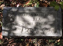 Frieda Katherine <I>Scheid</I> Rea 