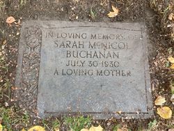 Sarah <I>McNicol</I> Buchanan 