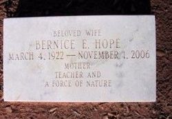 Bernice E Hope 