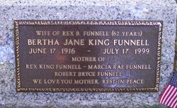 Bertha Jane <I>King</I> Funnell 