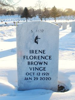 Irene Florence <I>Johnson</I> Anger Brown Vinge 