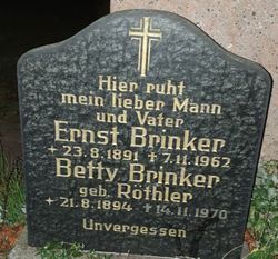 Betty <I>Röthler</I> Brinker 