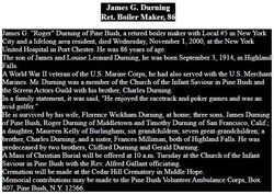 James George “Roger” Durning 