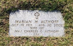 Marian Frances <I>Hess</I> Althoff 