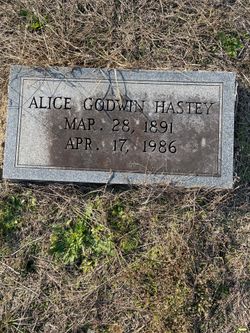 Alice <I>Godwin</I> Hastey 