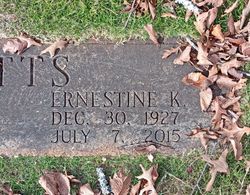 Ernestine <I>Kelley</I> Watts 