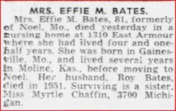 Effie Mamie <I>Chaffin</I> Bates 