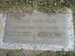 Sallie Virginia <I>Luke</I> Gray 