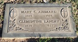 Mary Clementine “Nannie” <I>Thropay</I> Azemard 