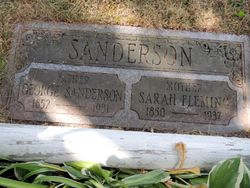 Sarah <I>Fleming</I> Sanderson 