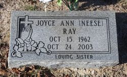 Joyce Ann <I>Neese</I> Ray 