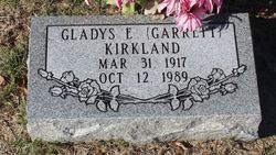 Gladys <I>Garrett</I> Kirkland 