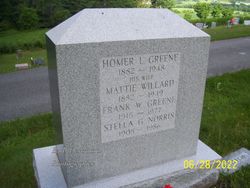 Martha “Mattie” <I>Willard</I> Greene 