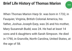 Thomas Marion Harp/ Earp 