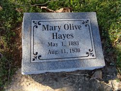 Mary Olive <I>Bullington</I> Hayes 