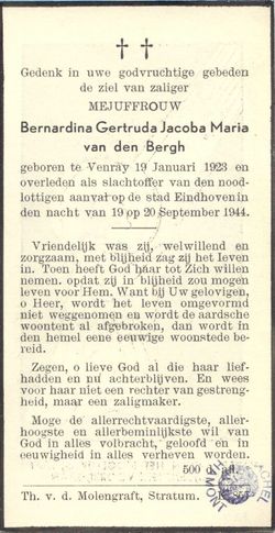 Bernardina Gertruda Jacoba Maria van den Bergh 