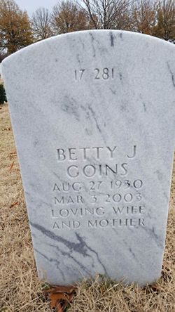 Betty Jean <I>Lemaster</I> Goins 
