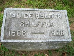 Alice <I>Reeder</I> Shaffer 