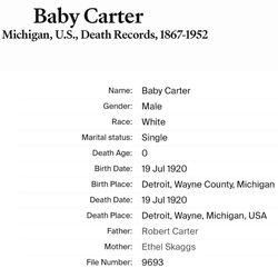 Baby Boy Carter 