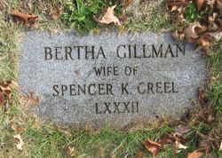 Bertha Frances <I>Gillman</I> Creel 