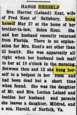 Harriet A. <I>Leland</I> Kent 