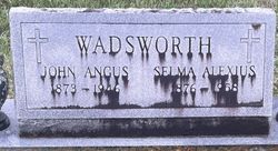 Selma C. <I>Alexius</I> Wadsworth 