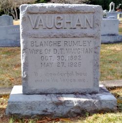Grayce Blanche <I>Rumley</I> Vaughan 
