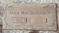 Alice May <I>Strickland</I> Brockman 