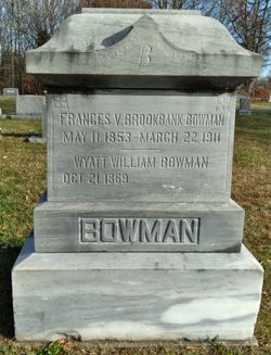 Frances V <I>Brookbank</I> Bowman 