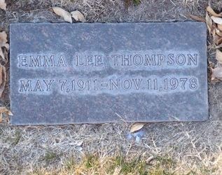 Emma Lee <I>Bratton</I> Thompson 