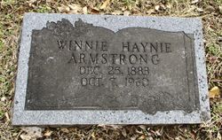 Winnie V. <I>Haynie</I> Armstrong 