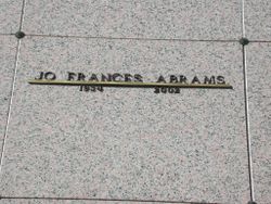 Jo Frances <I>Clinton</I> Abrams 