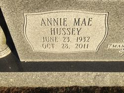 Annie Mae <I>Hussey</I> Allison 