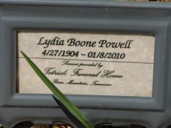 Mrs Lydia <I>Boone</I> Powell 