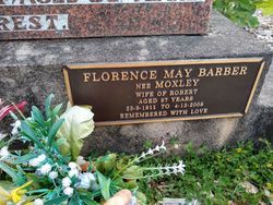 Florence May <I>Moxley</I> Barber 