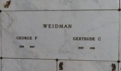 Gertrude C. <I>Bucher</I> Weidman 