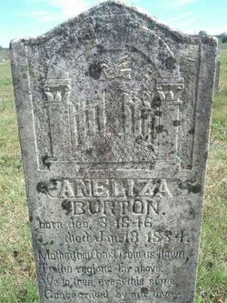 Mary Ann Eliza “Aneliza” <I>Killough</I> Burton 