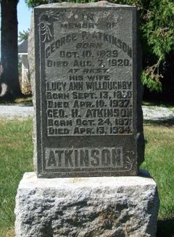 Lucy Ann <I>Willoughby</I> Atkinson 