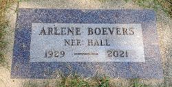 Arlene June <I>Hall</I> Boevers 