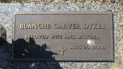 Blanche <I>Carver</I> Dykes 