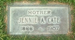 Virginia A. “Jennie” <I>Coffman</I> Cate 