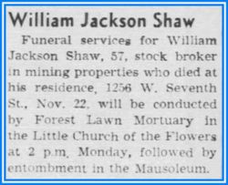 William Jackson Shaw 