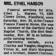 Ethel Lee <I>Chatham</I> Harson 