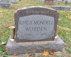 Rhea Mondell <I>Draves</I> Worden 