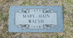 Mary J <I>Hain</I> Walsh 