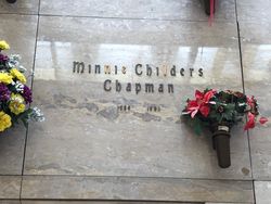 Minnie <I>Childers</I> Chapman 